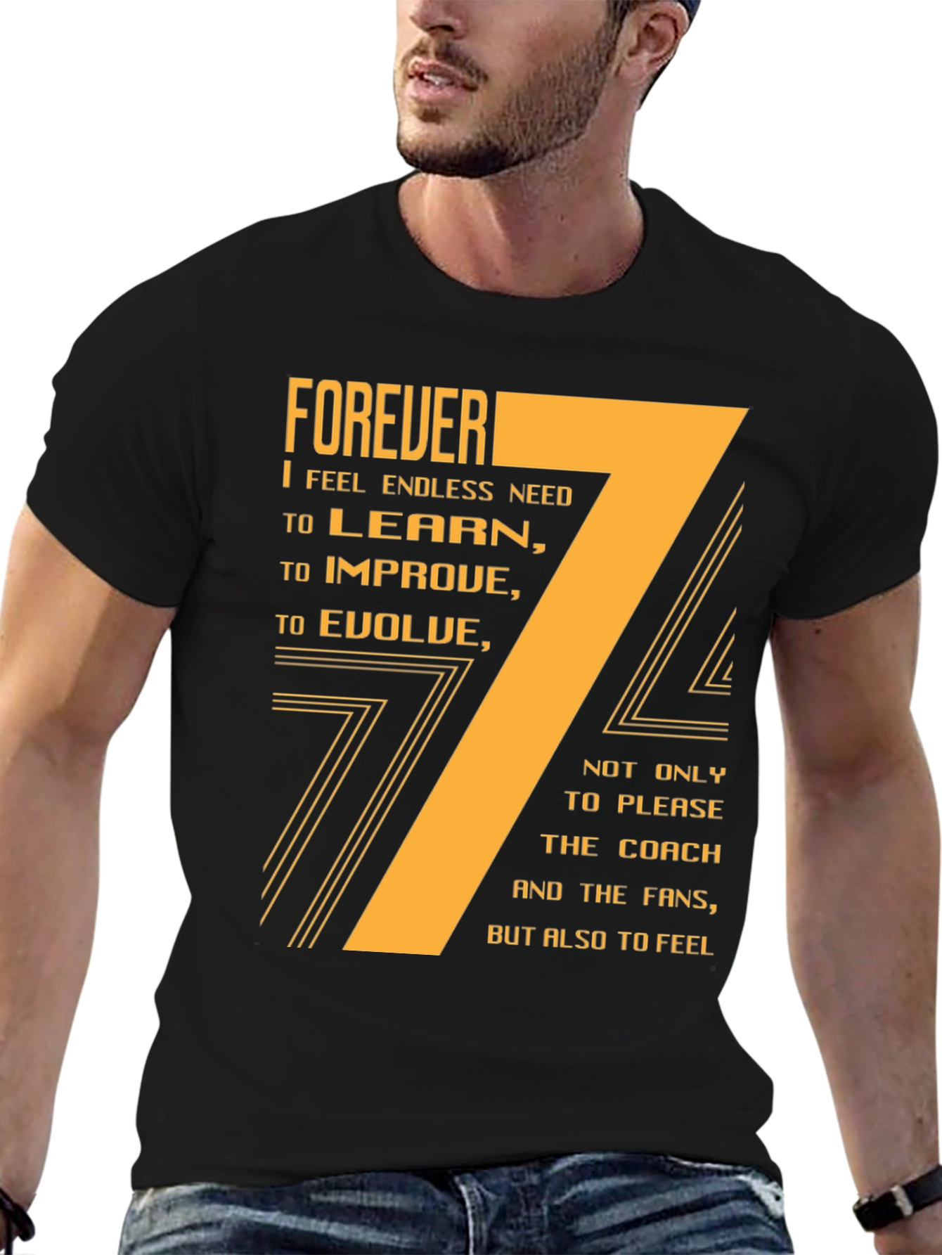 Forever I Need Motivational T-Shirt - Black