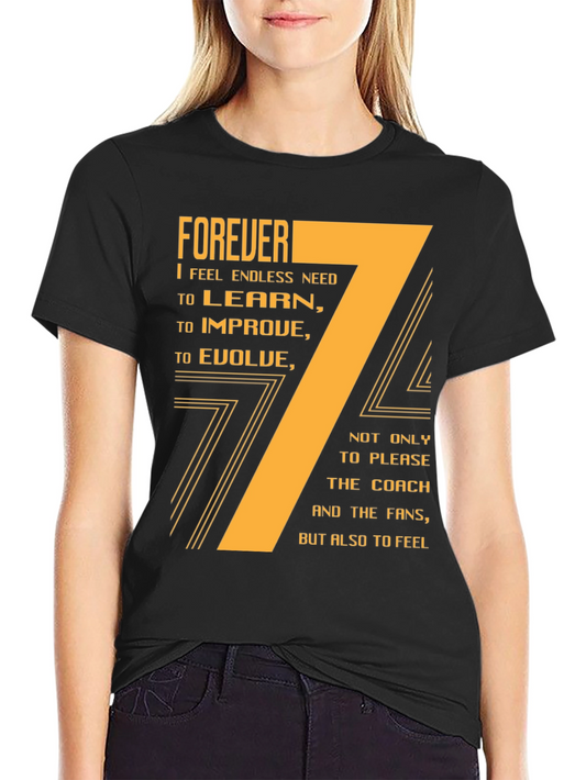 Forever I Need Motivational T-Shirt - Black