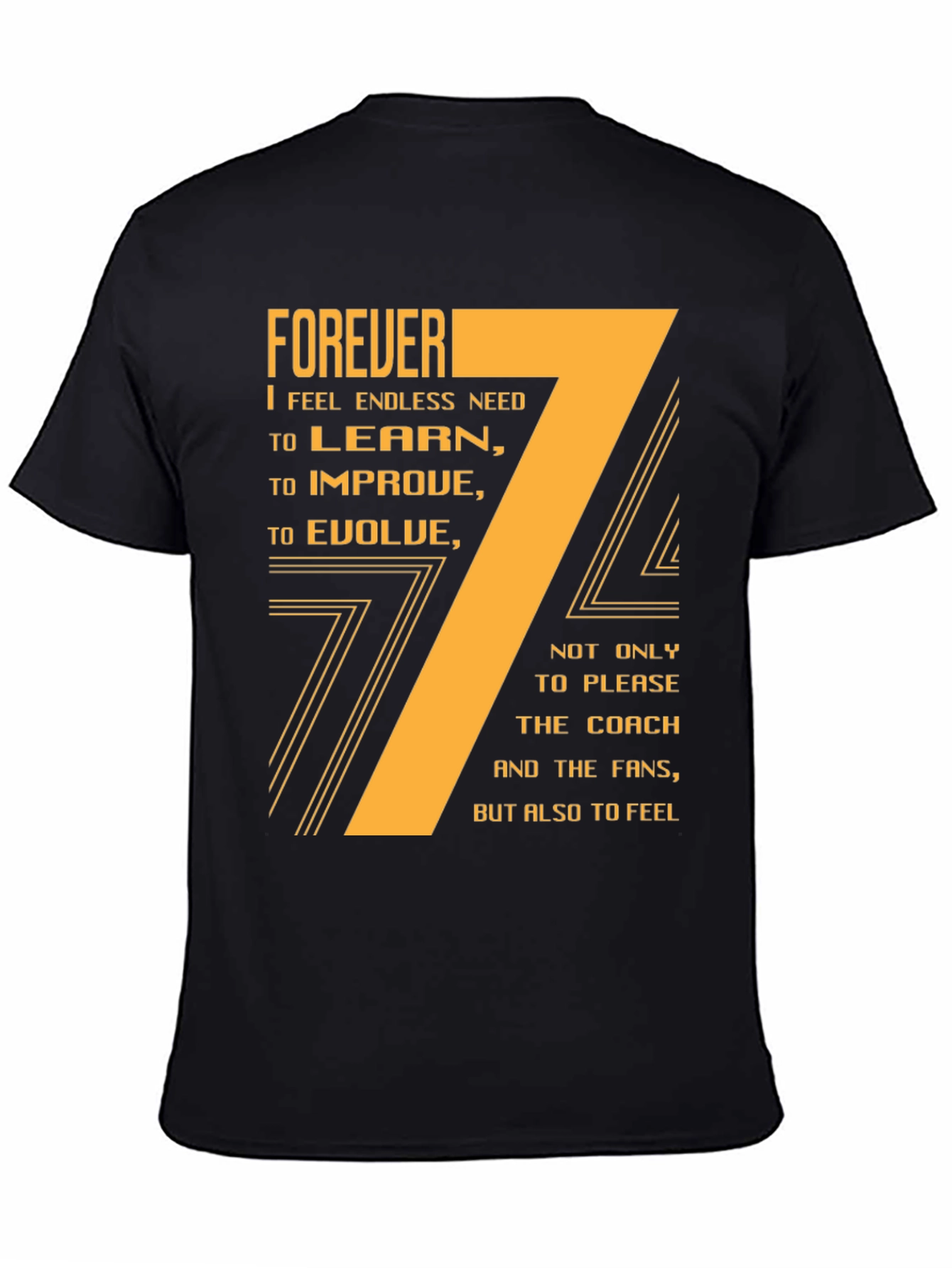 Forever I Need Motivational T-Shirt - Black