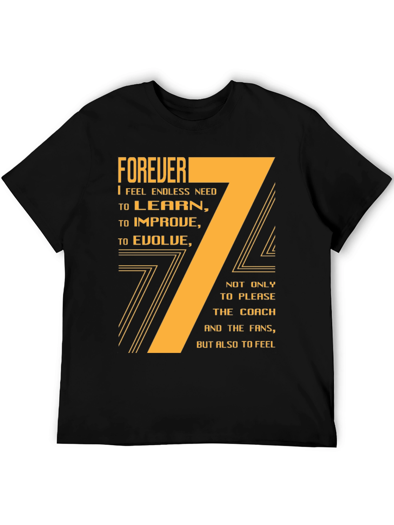 Forever I Need Motivational T-Shirt - Black