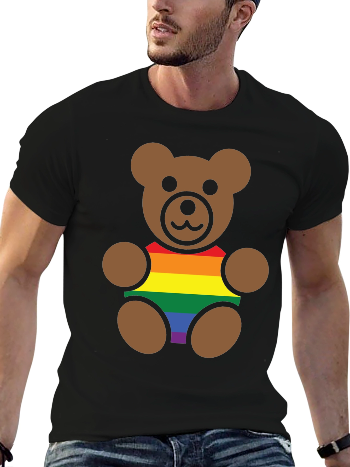 LGBT Pride Teddy Bear Graphic T-Shirt