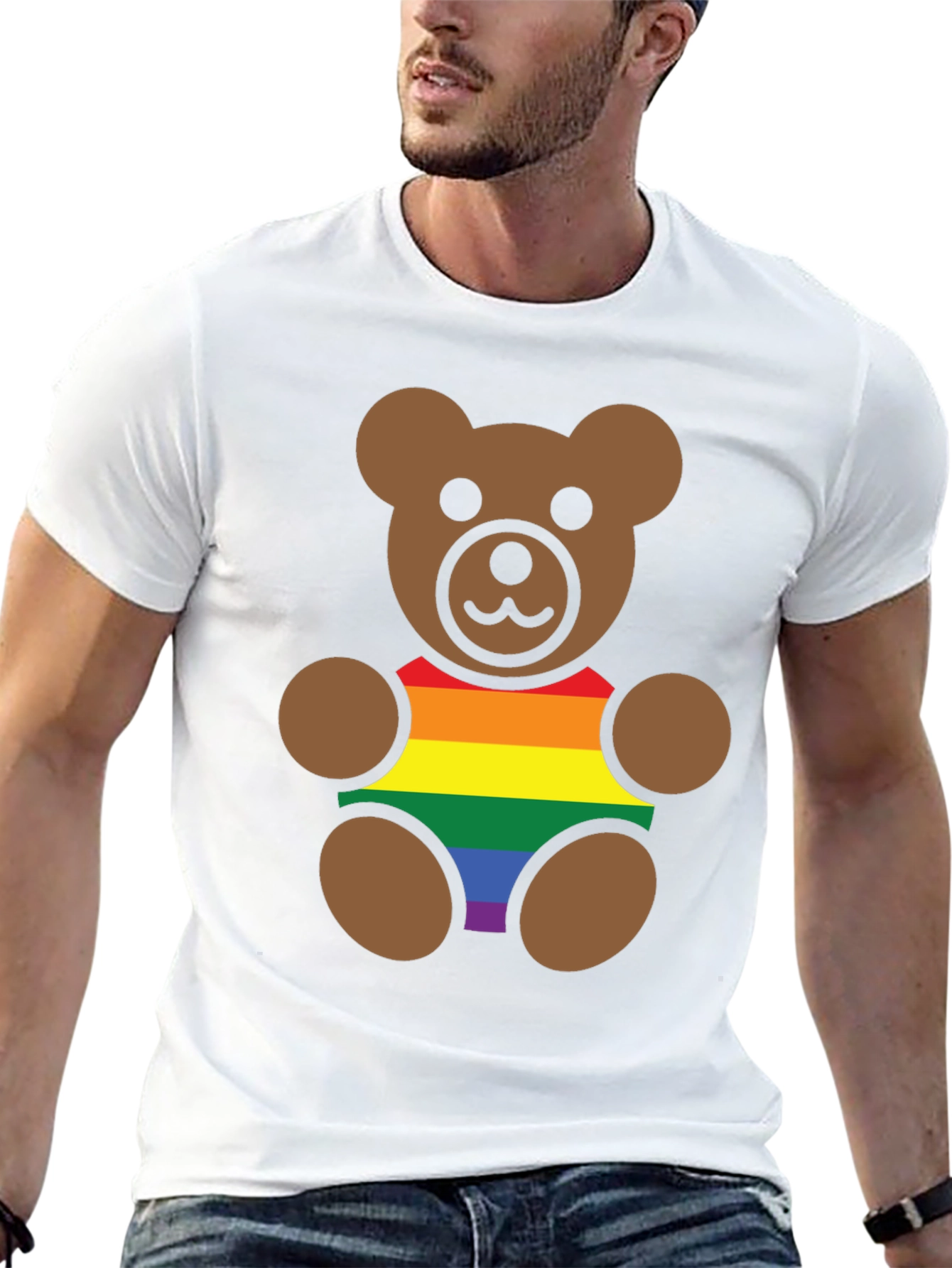 LGBT Pride Teddy Bear Graphic T-Shirt