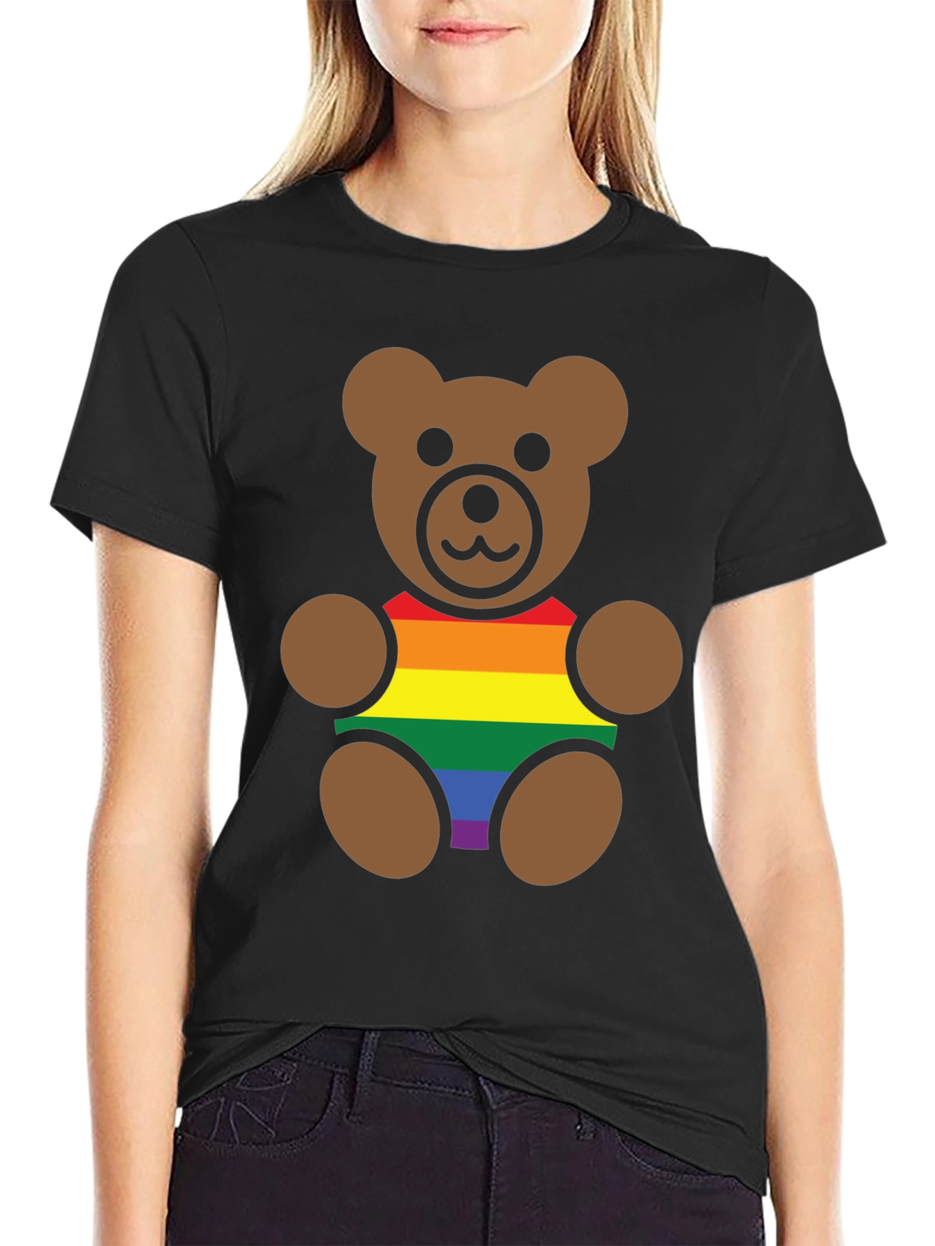 LGBT Pride Teddy Bear Graphic T-Shirt