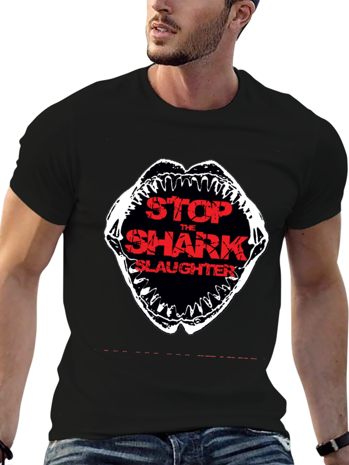 Stop Shark Slaughter Graphic Tee