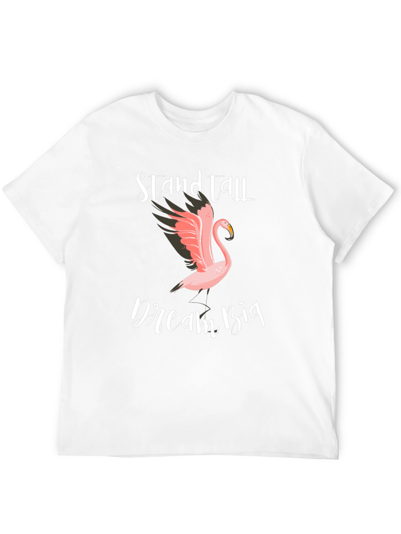 Stand Tall Dream Big Flamingo Graphic Tee