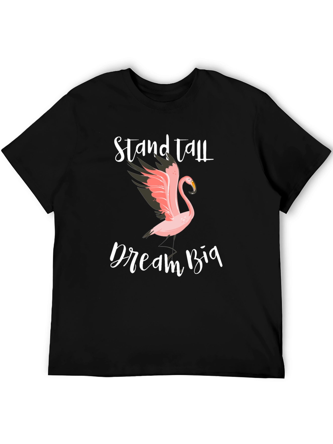 Stand Tall Dream Big Flamingo Graphic Tee