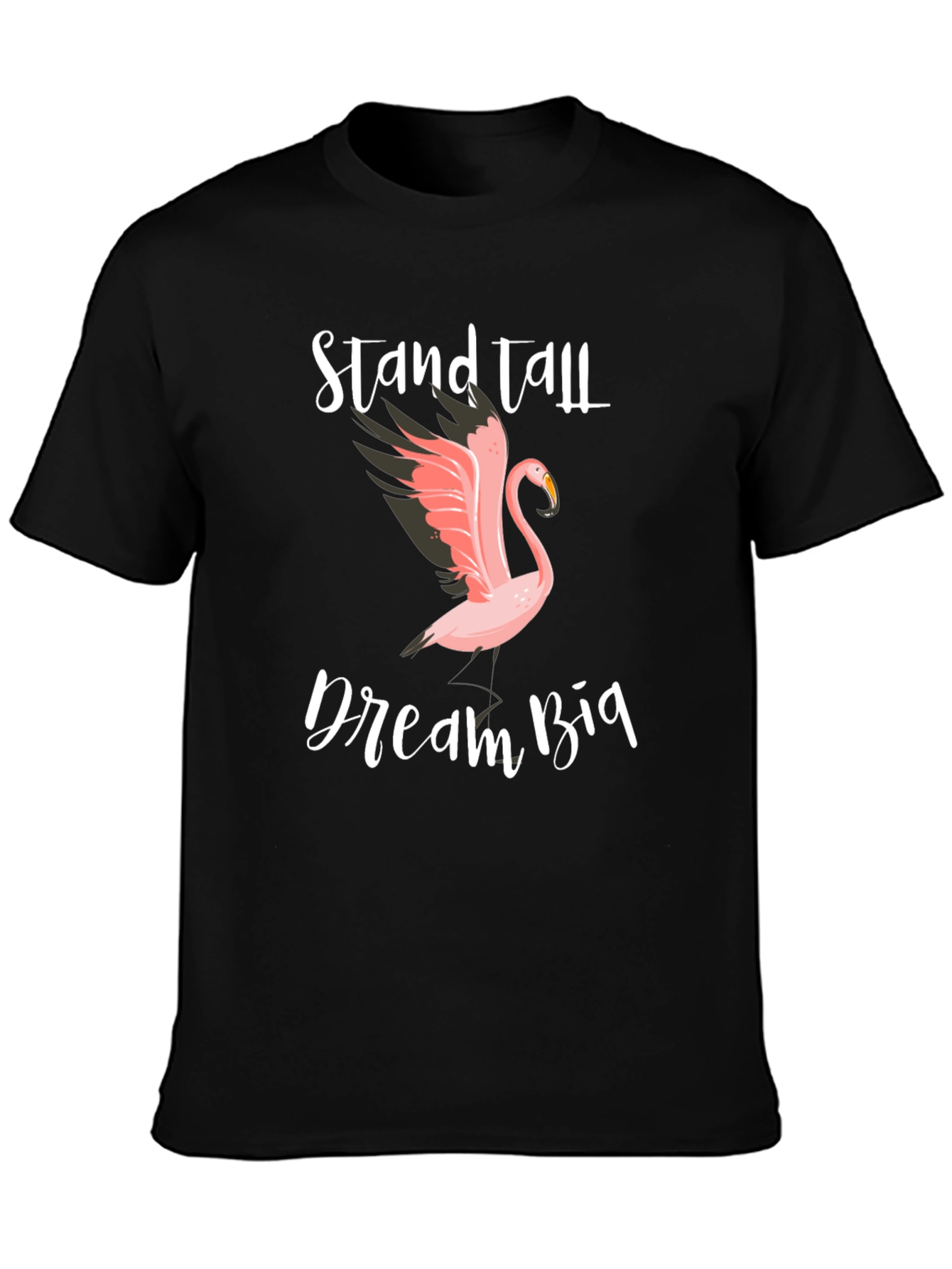 Stand Tall Dream Big Flamingo Graphic Tee