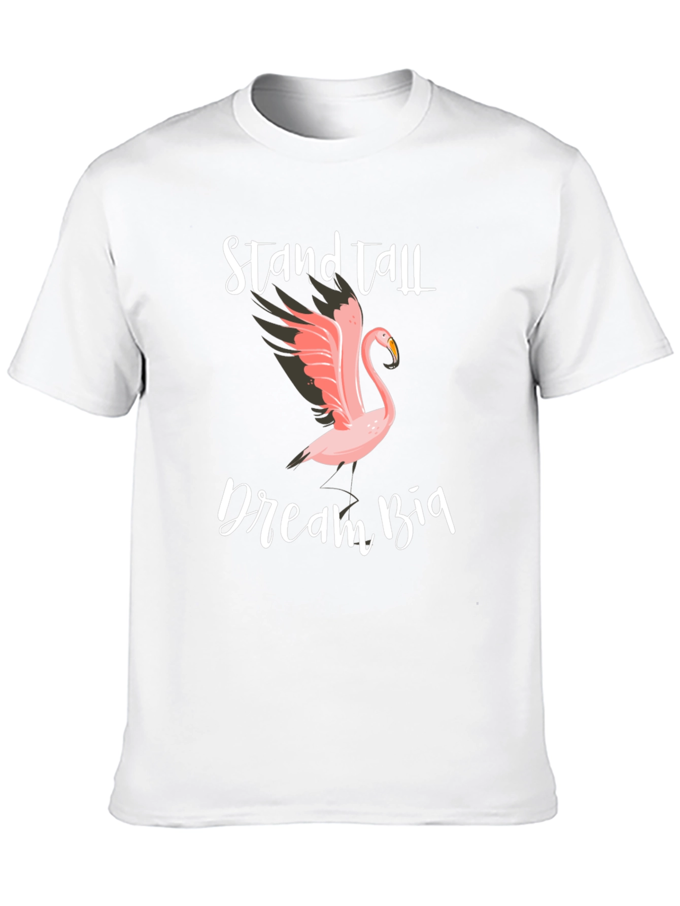 Stand Tall Dream Big Flamingo Graphic Tee