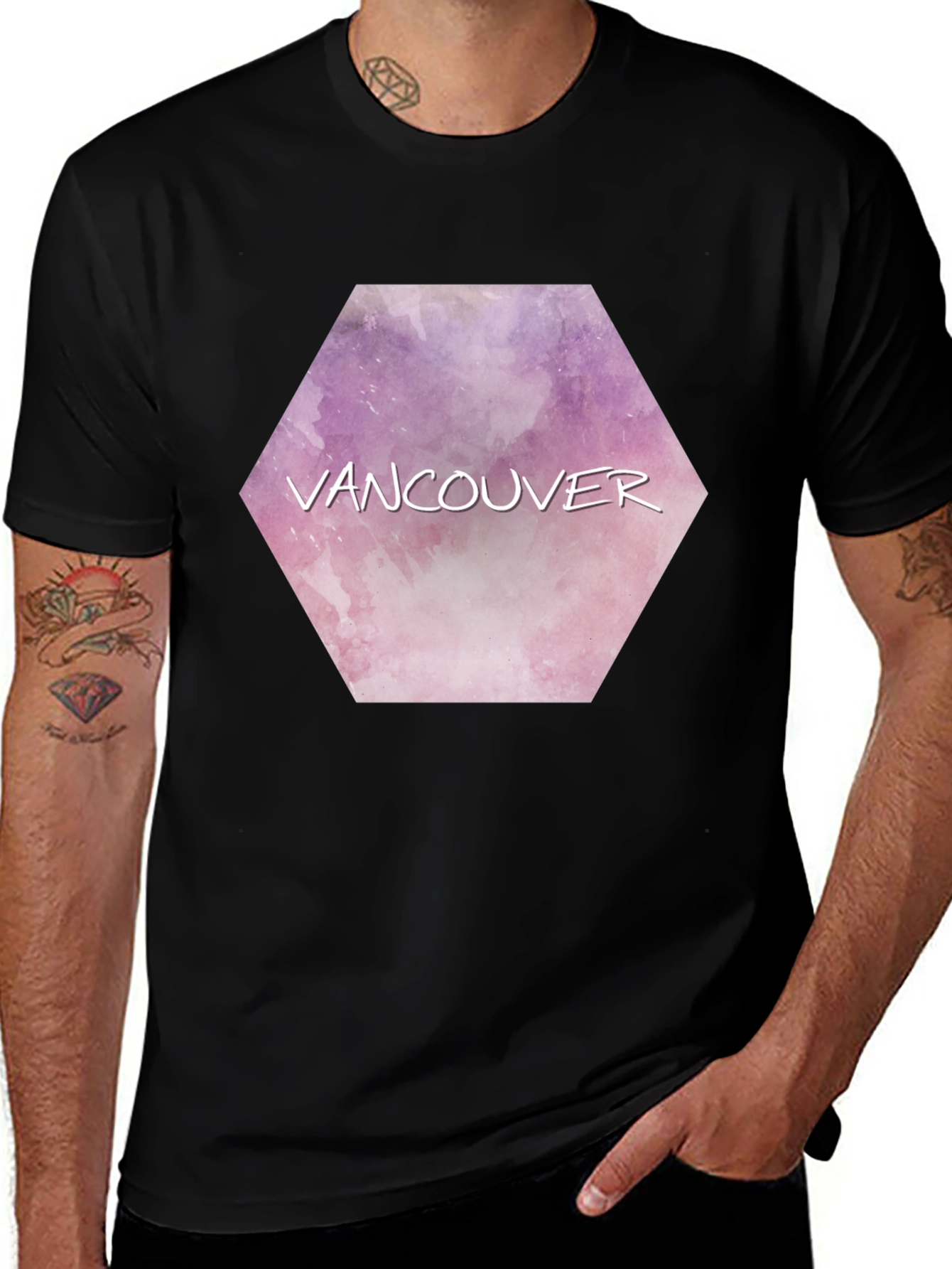 Vancouver Graphic Tee - Mens Black T-Shirt