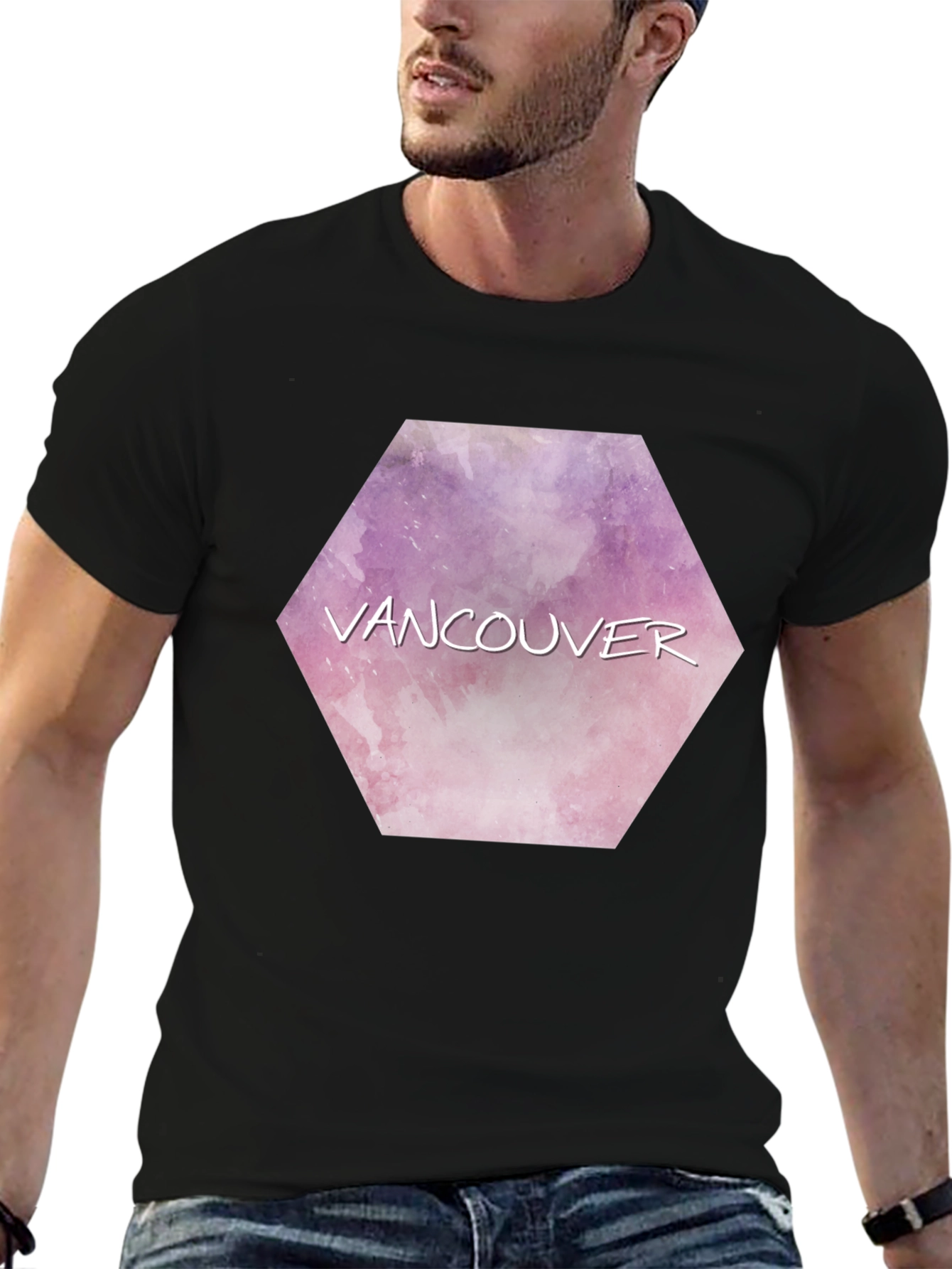 Vancouver Graphic Tee - Mens Black T-Shirt