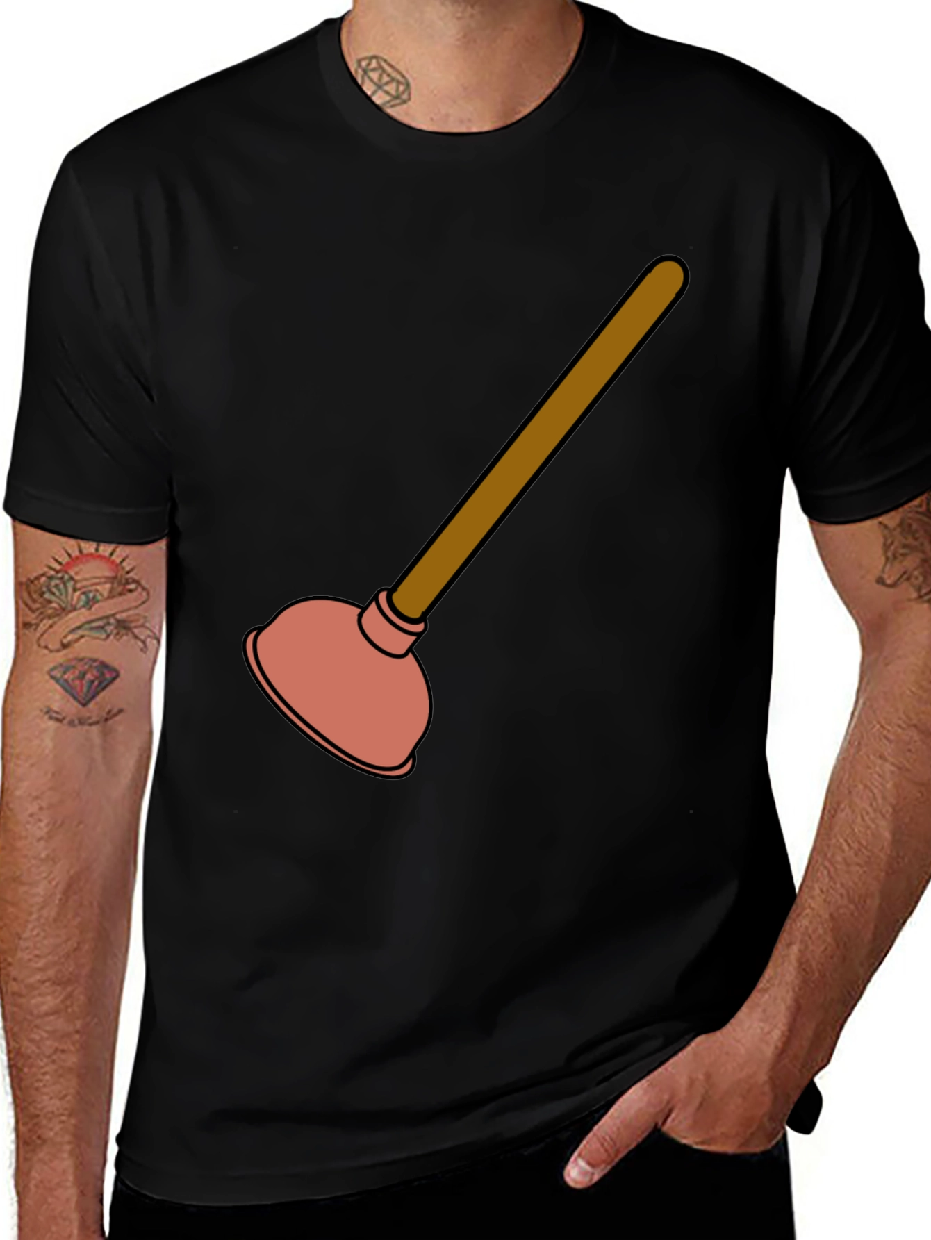 Funny Plunger Graphic T-Shirt