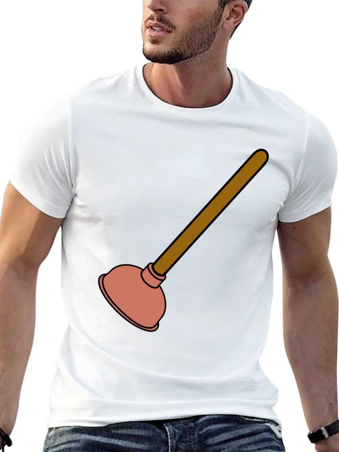 Funny Plunger Graphic T-Shirt