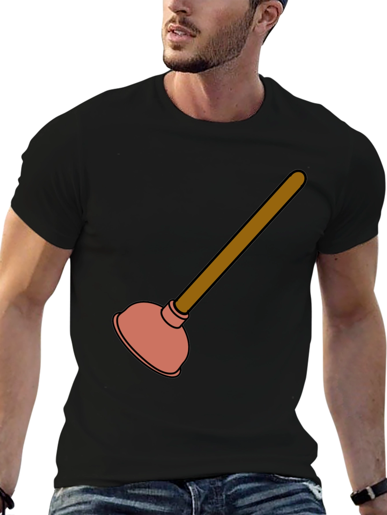 Funny Plunger Graphic T-Shirt