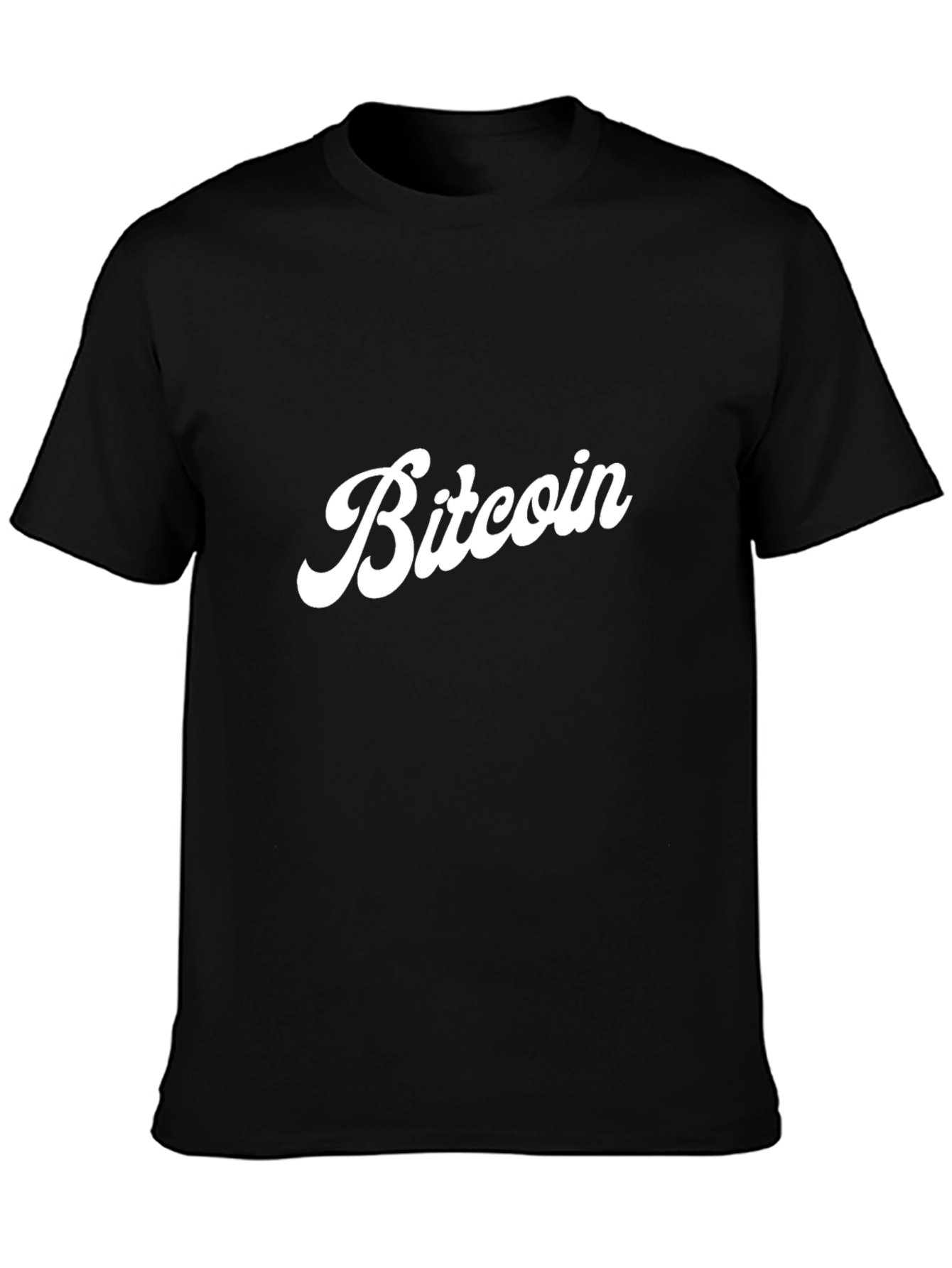 Bitcoin Retro Style Black T-Shirt