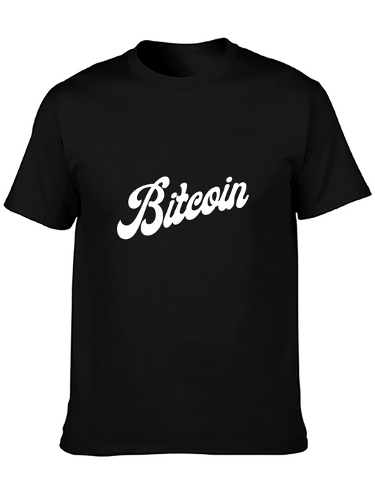Bitcoin Retro Style Black T-Shirt