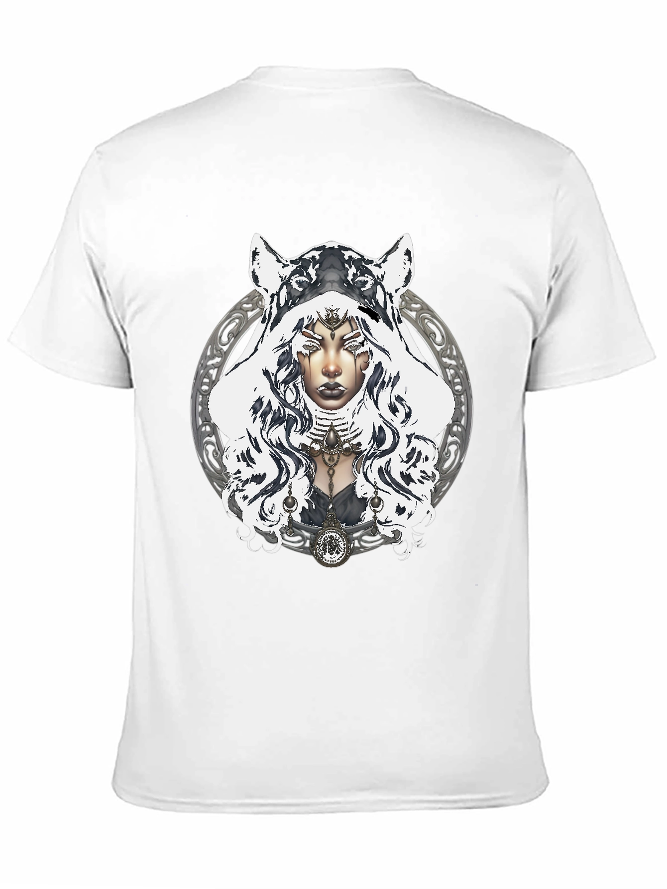 Mystic Wolf Hooded T-Shirt