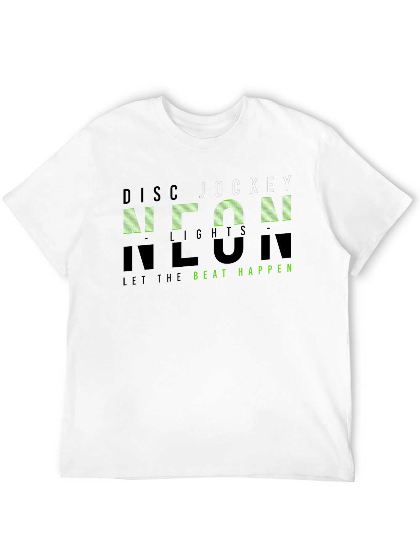 Neon Lights Graphic T-Shirt - Let the Beat Happen