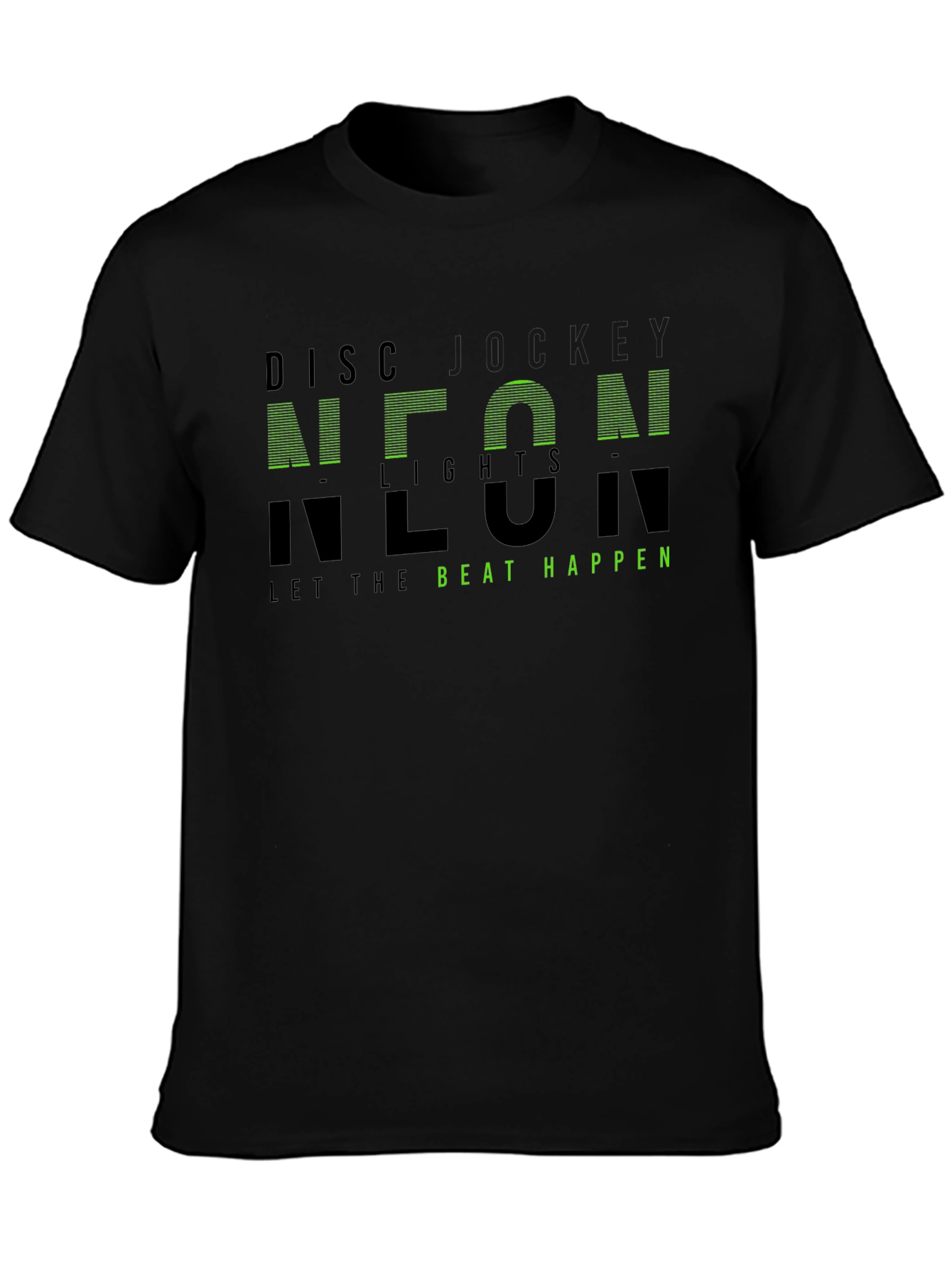 Neon Lights Graphic T-Shirt - Let the Beat Happen
