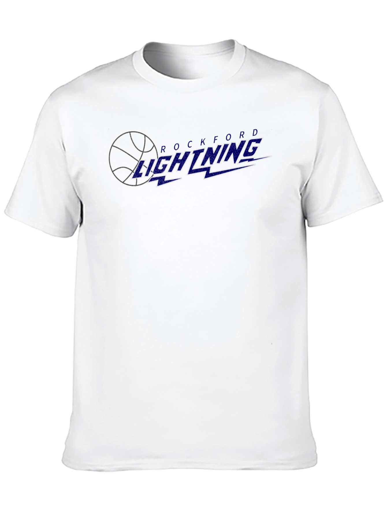 Rockford Lightning Graphic Tee - Black Cotton T-Shirt