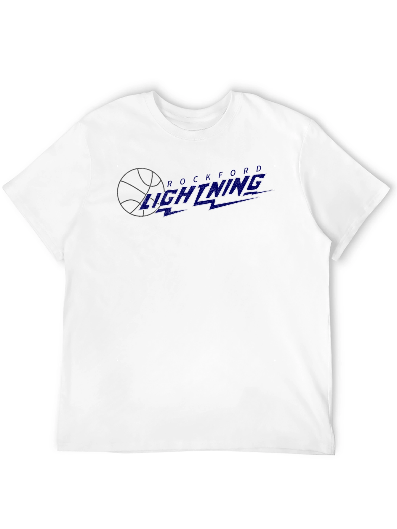Rockford Lightning Graphic Tee - Black Cotton T-Shirt