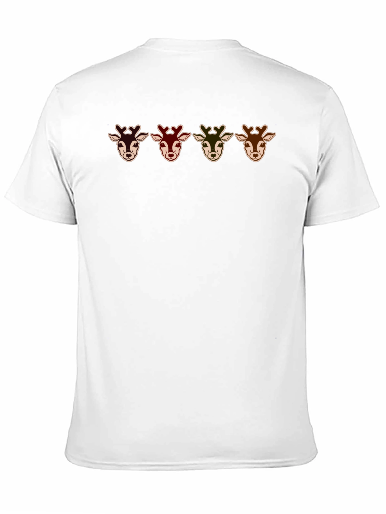 Deer Head Graphic T-Shirt - Casual & Stylish