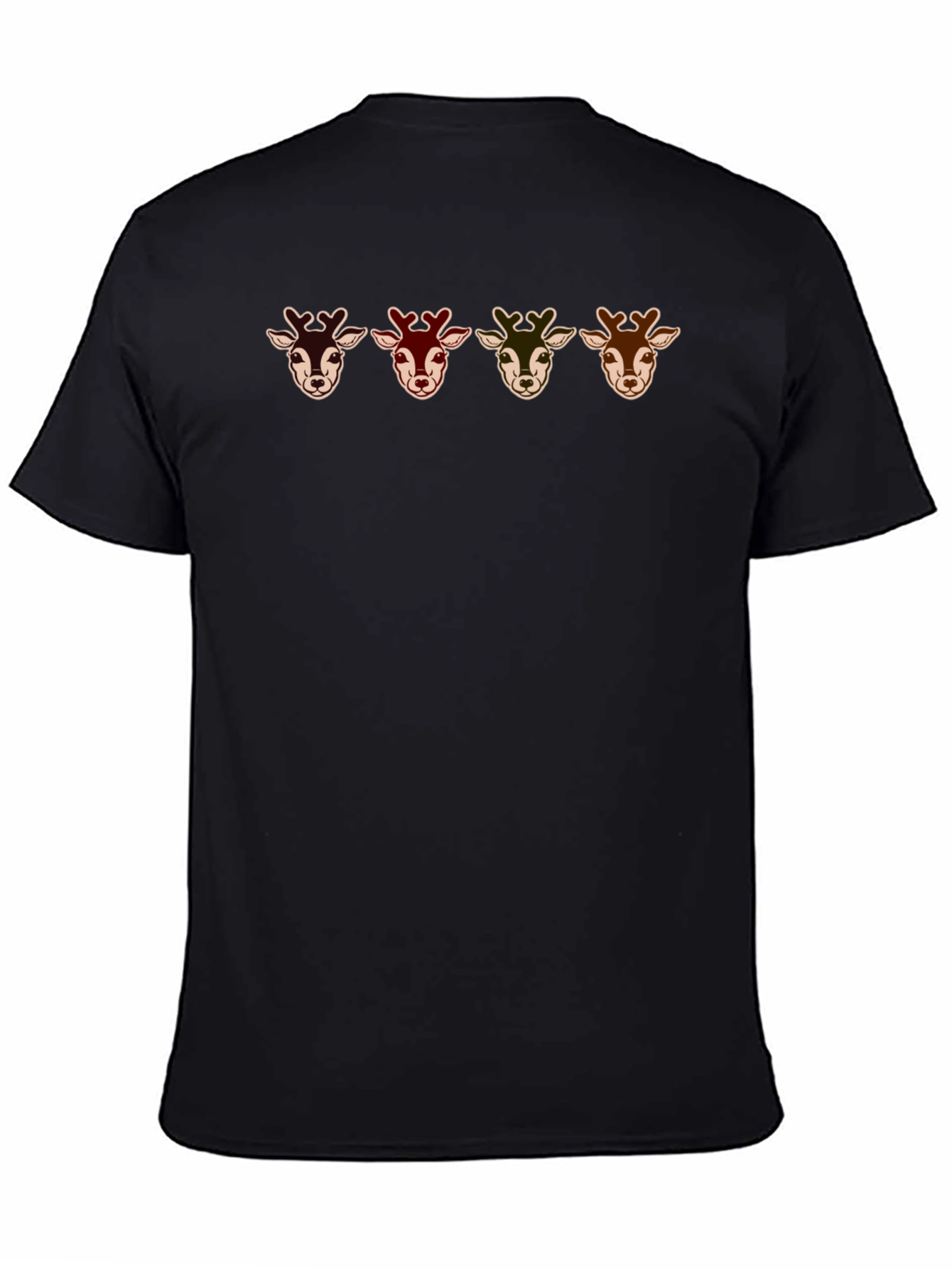 Deer Head Graphic T-Shirt - Casual & Stylish