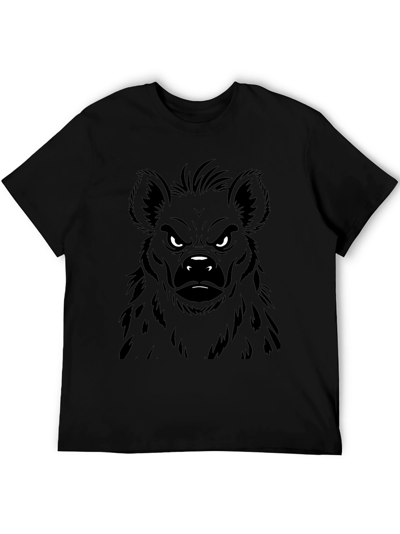 Hyena Graphic Print Mens Black T-Shirt
