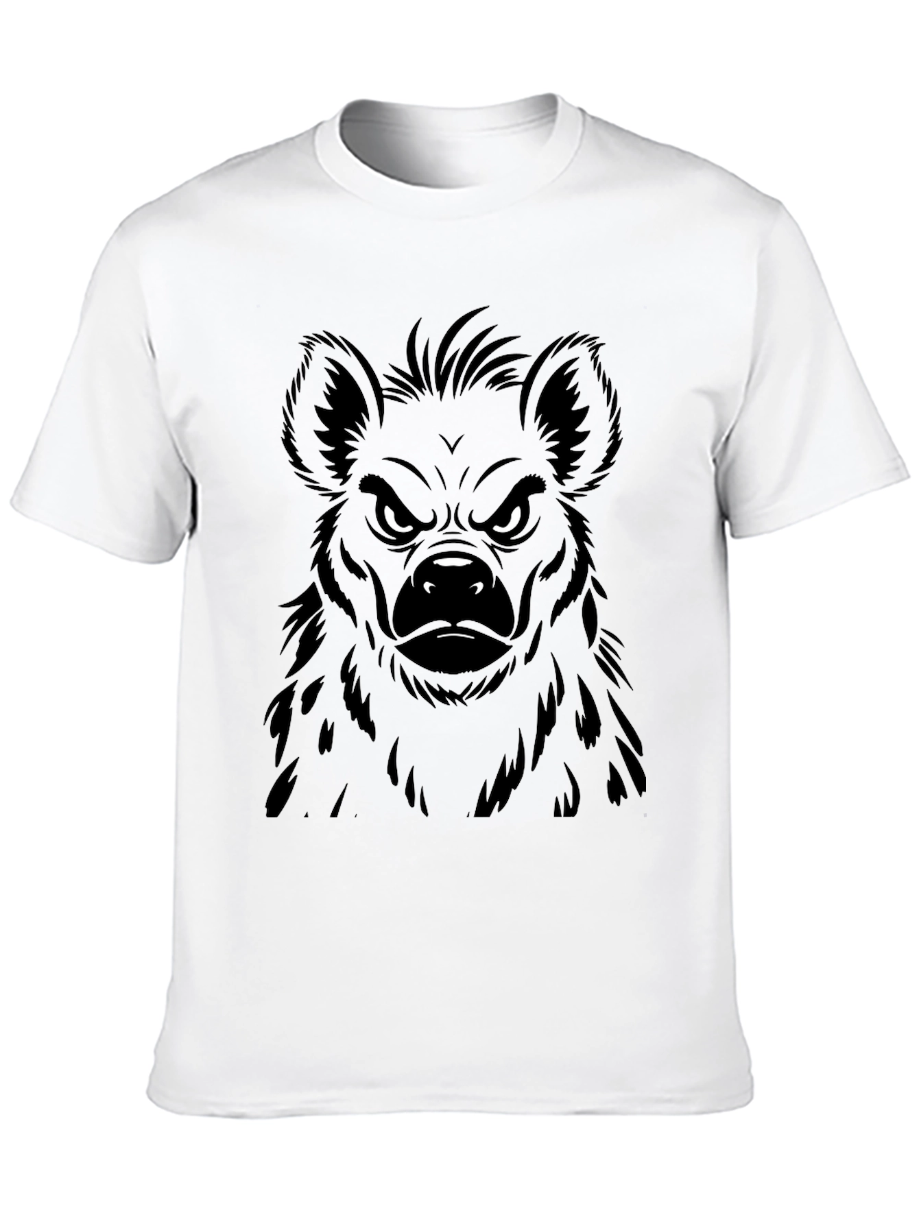 Hyena Graphic Print Mens Black T-Shirt