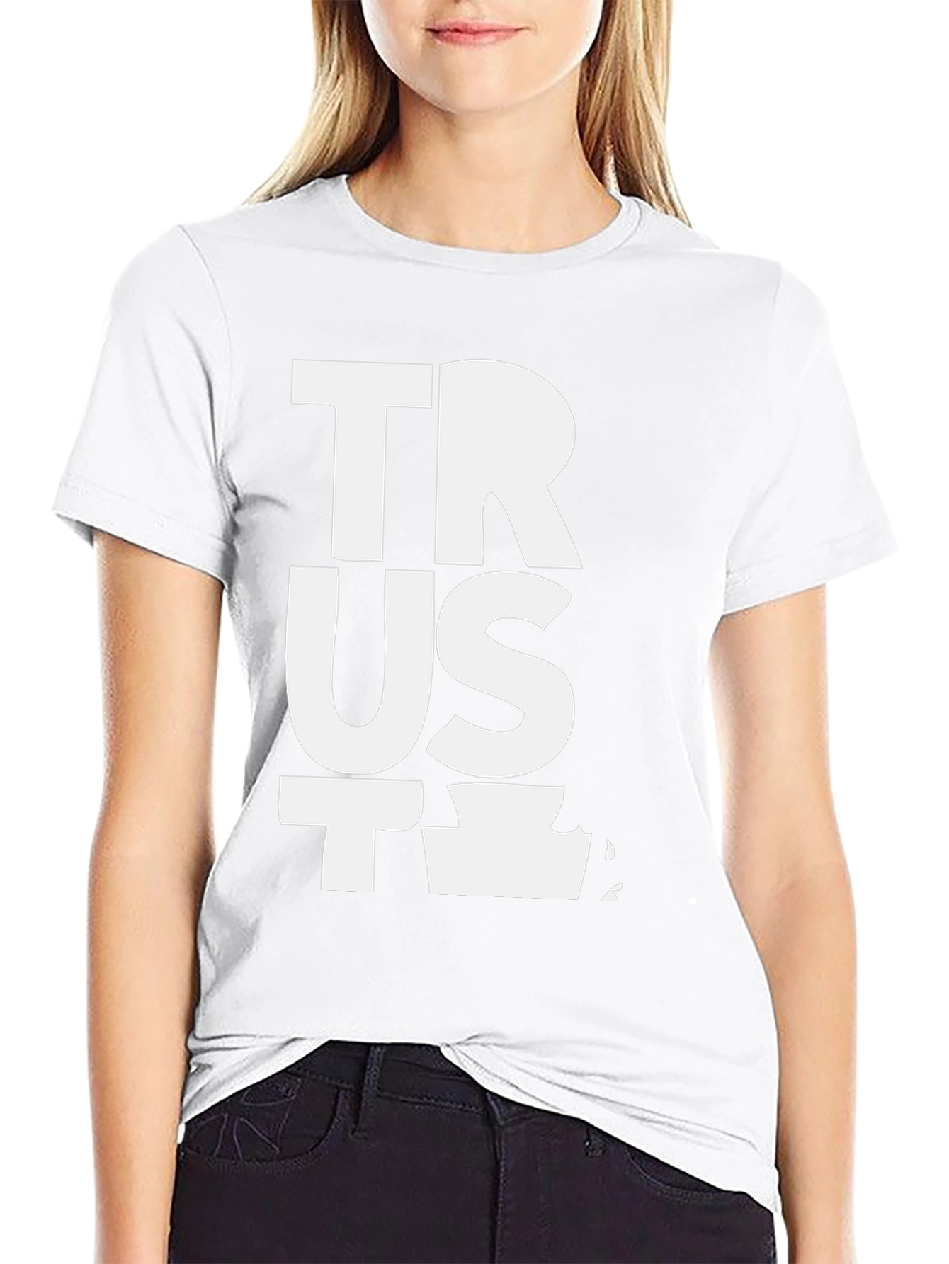 Trust T-Shirt Black Cotton Blend
