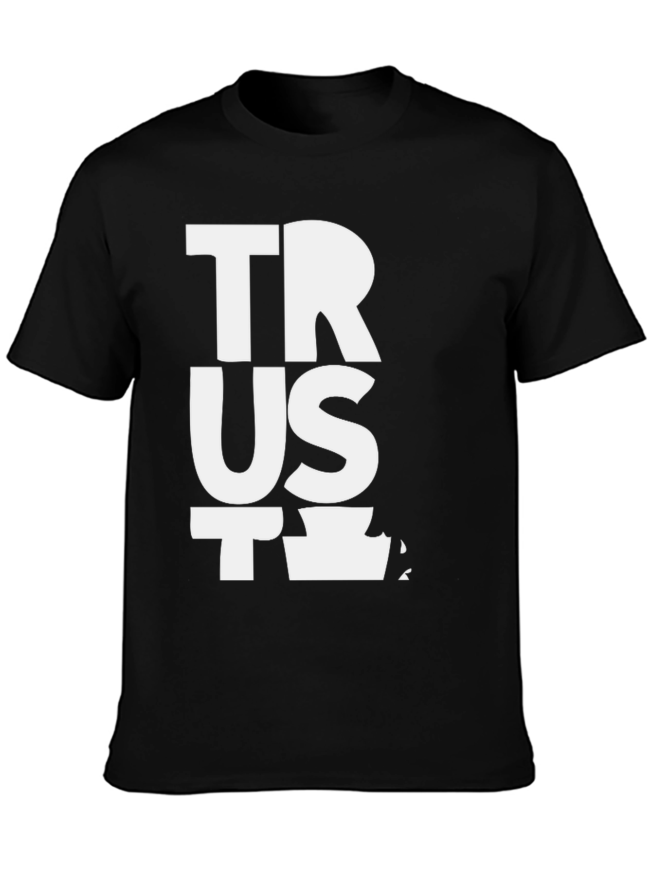 Trust T-Shirt Black Cotton Blend