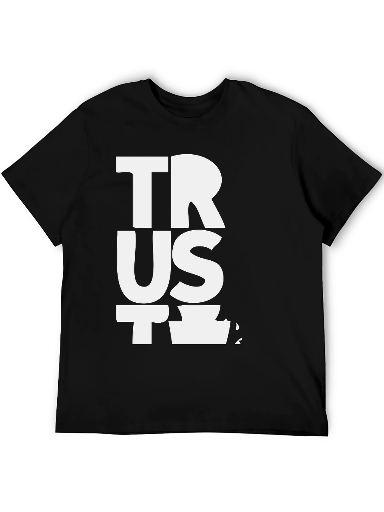 Trust T-Shirt Black Cotton Blend
