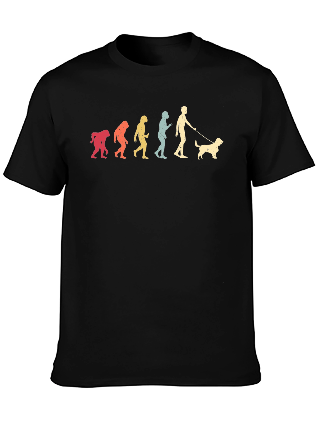 Dog Evolution T-Shirt - Black