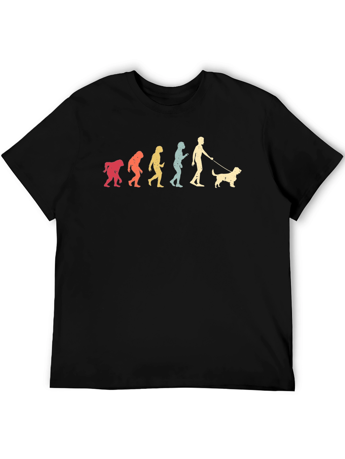 Dog Evolution T-Shirt - Black