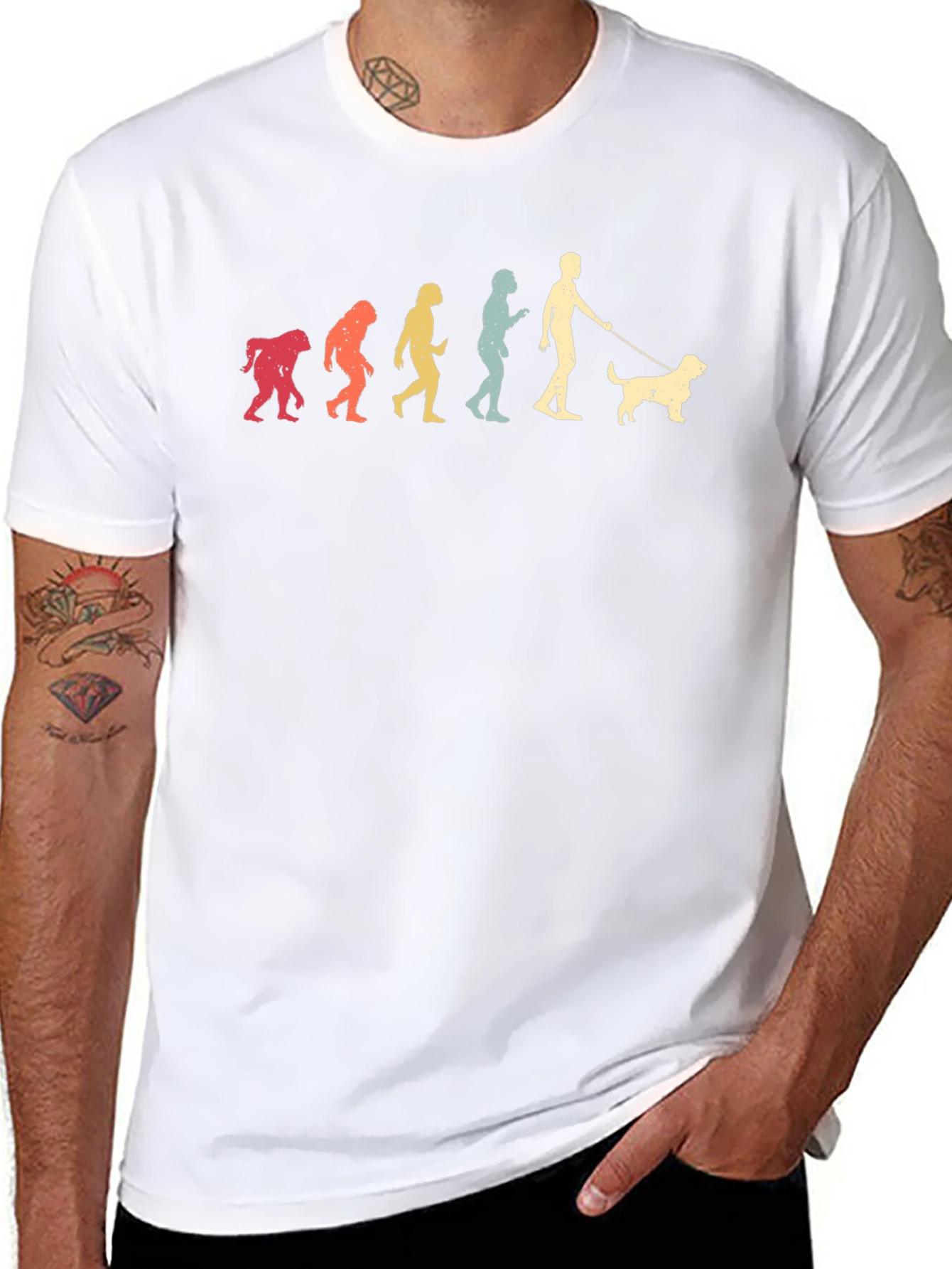 Dog Evolution T-Shirt - Black