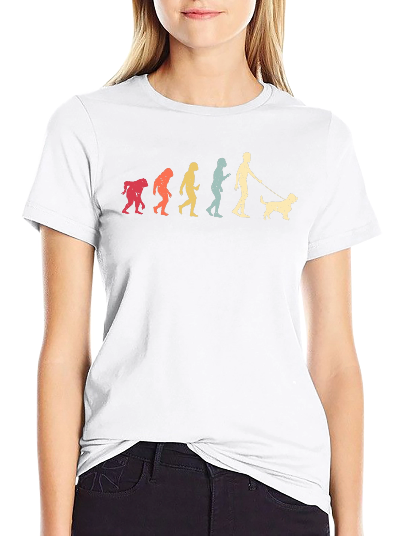 Dog Evolution T-Shirt - Black