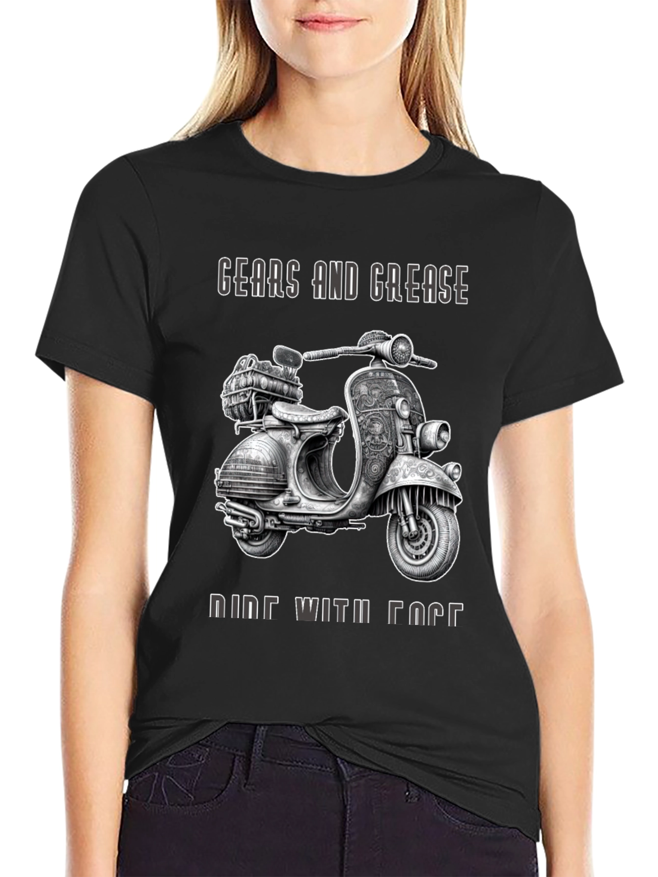 Gears and Grease Ride With Face T-Shirt
