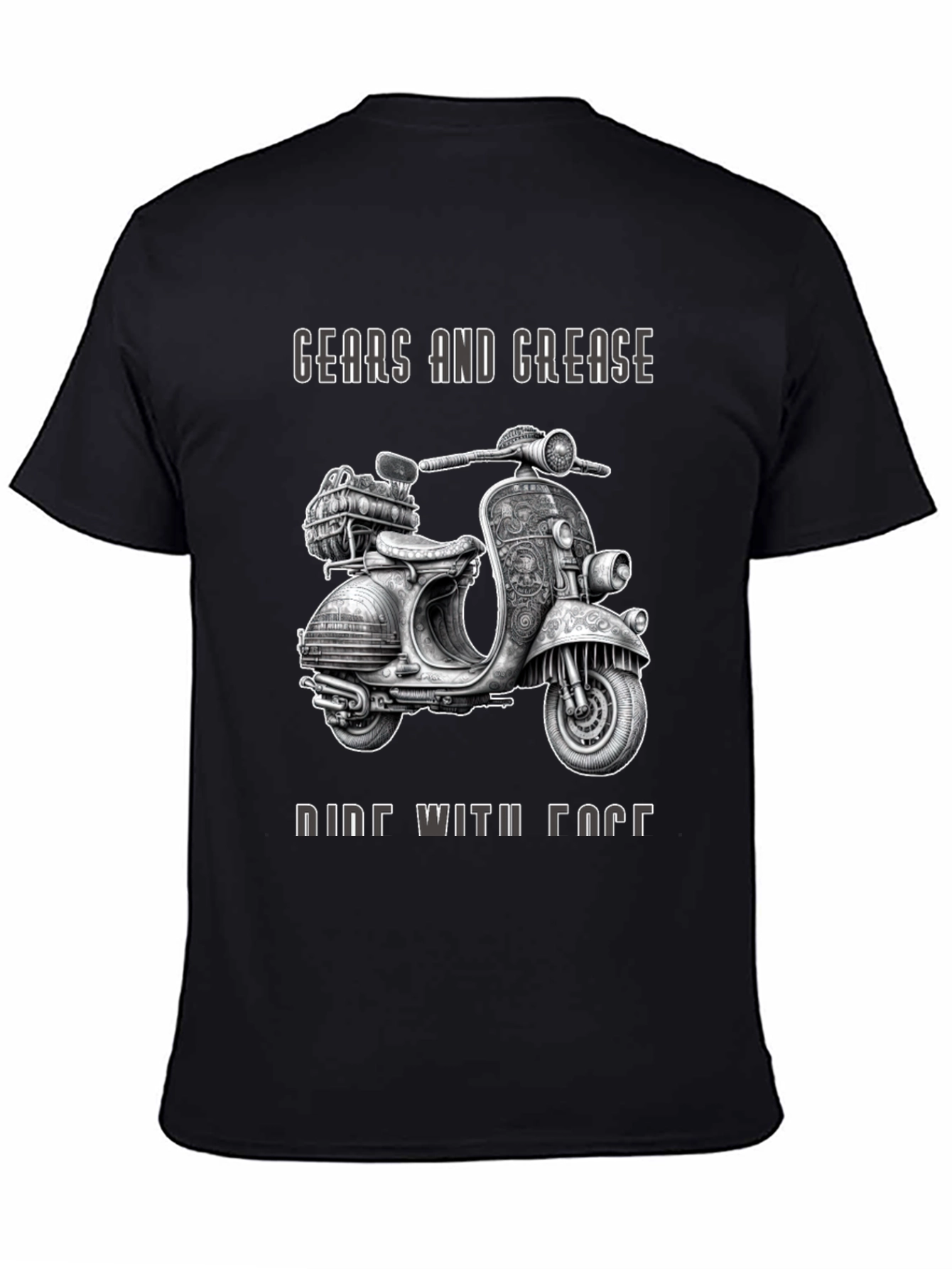 Gears and Grease Ride With Face T-Shirt