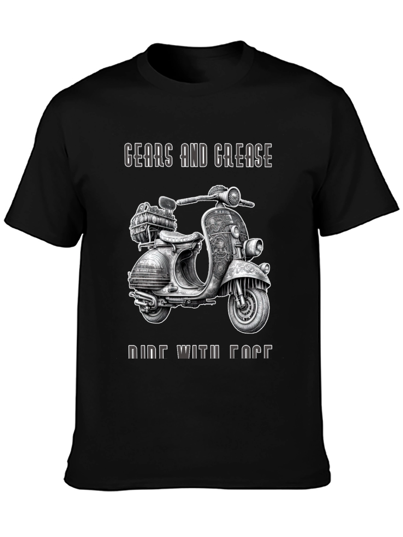 Gears and Grease Ride With Face T-Shirt