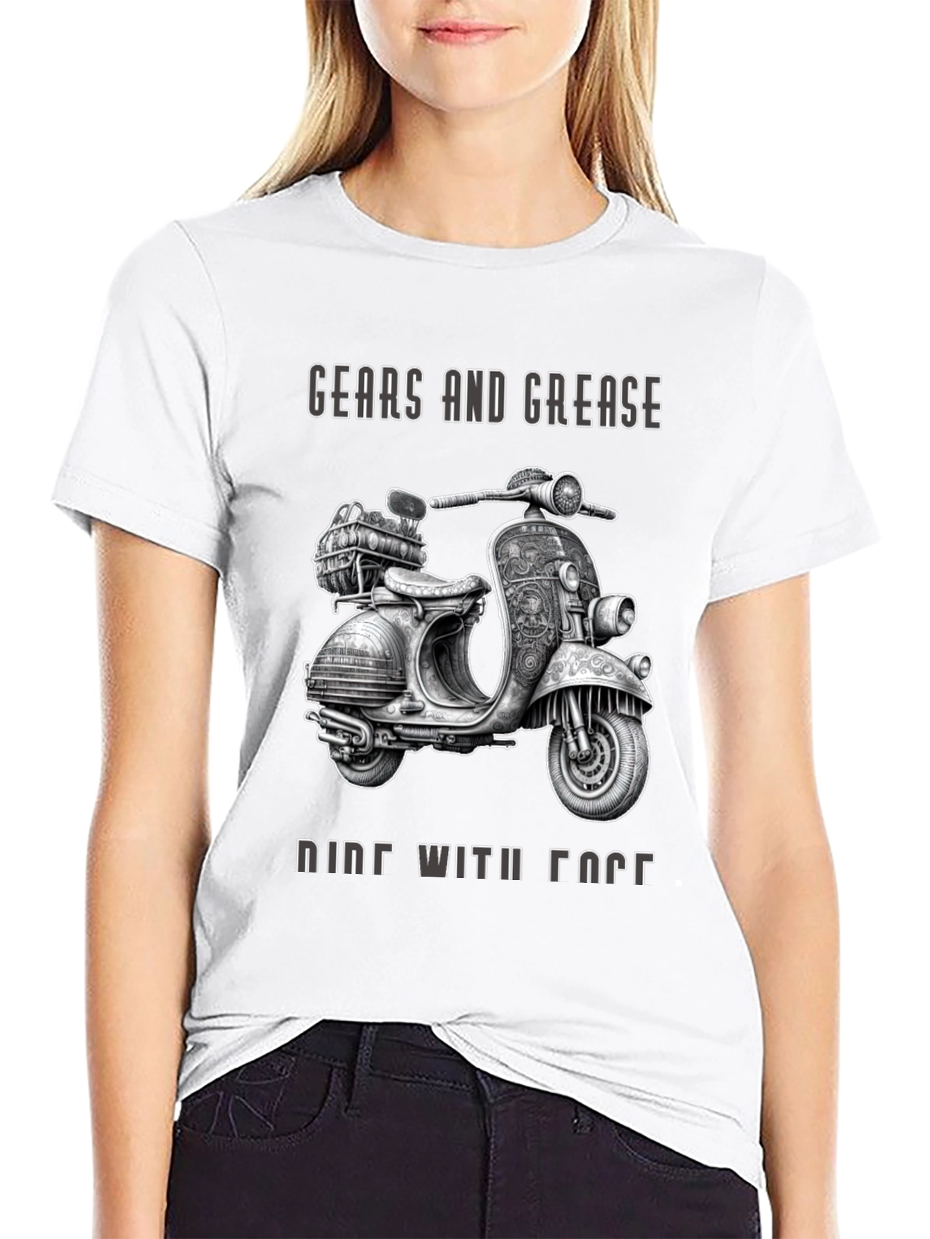 Gears and Grease Ride With Face T-Shirt