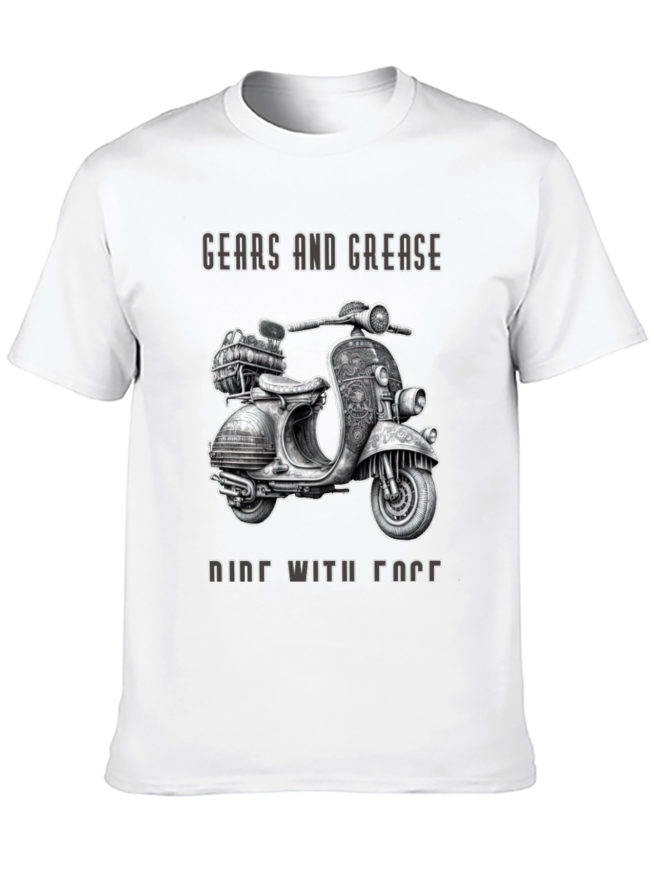 Gears and Grease Ride With Face T-Shirt