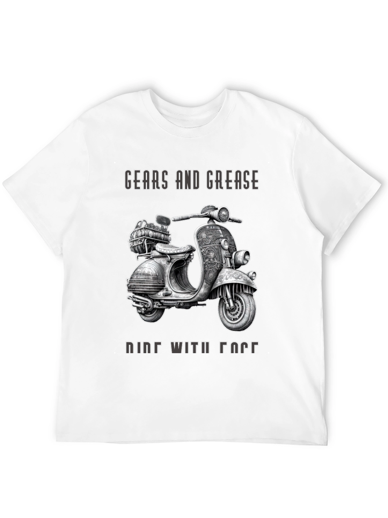 Gears and Grease Ride With Face T-Shirt