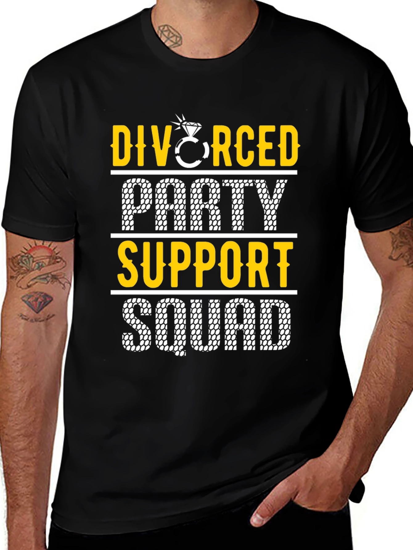Divorced Party Support Squad Graphic Tee