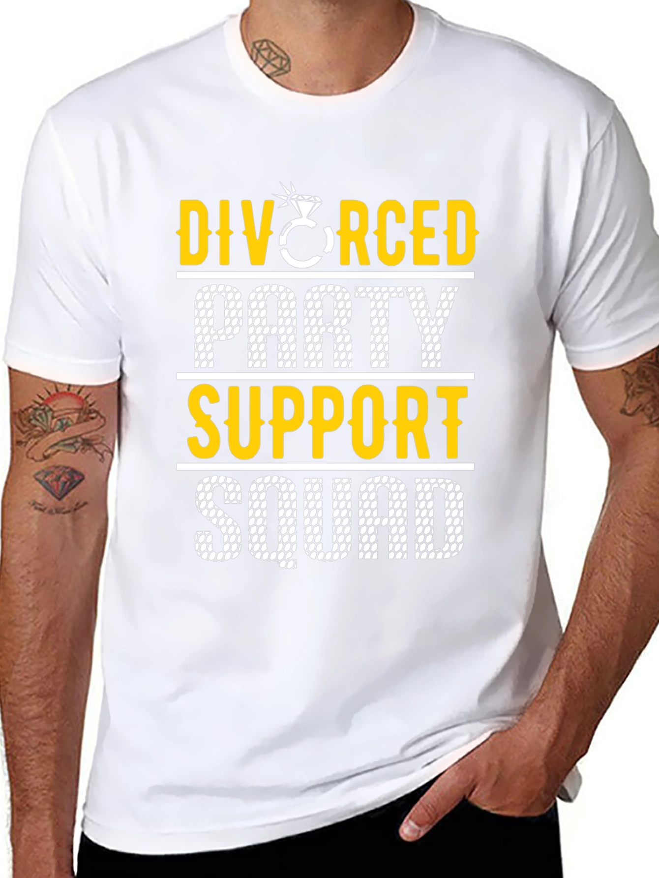 Divorced Party Support Squad Graphic Tee