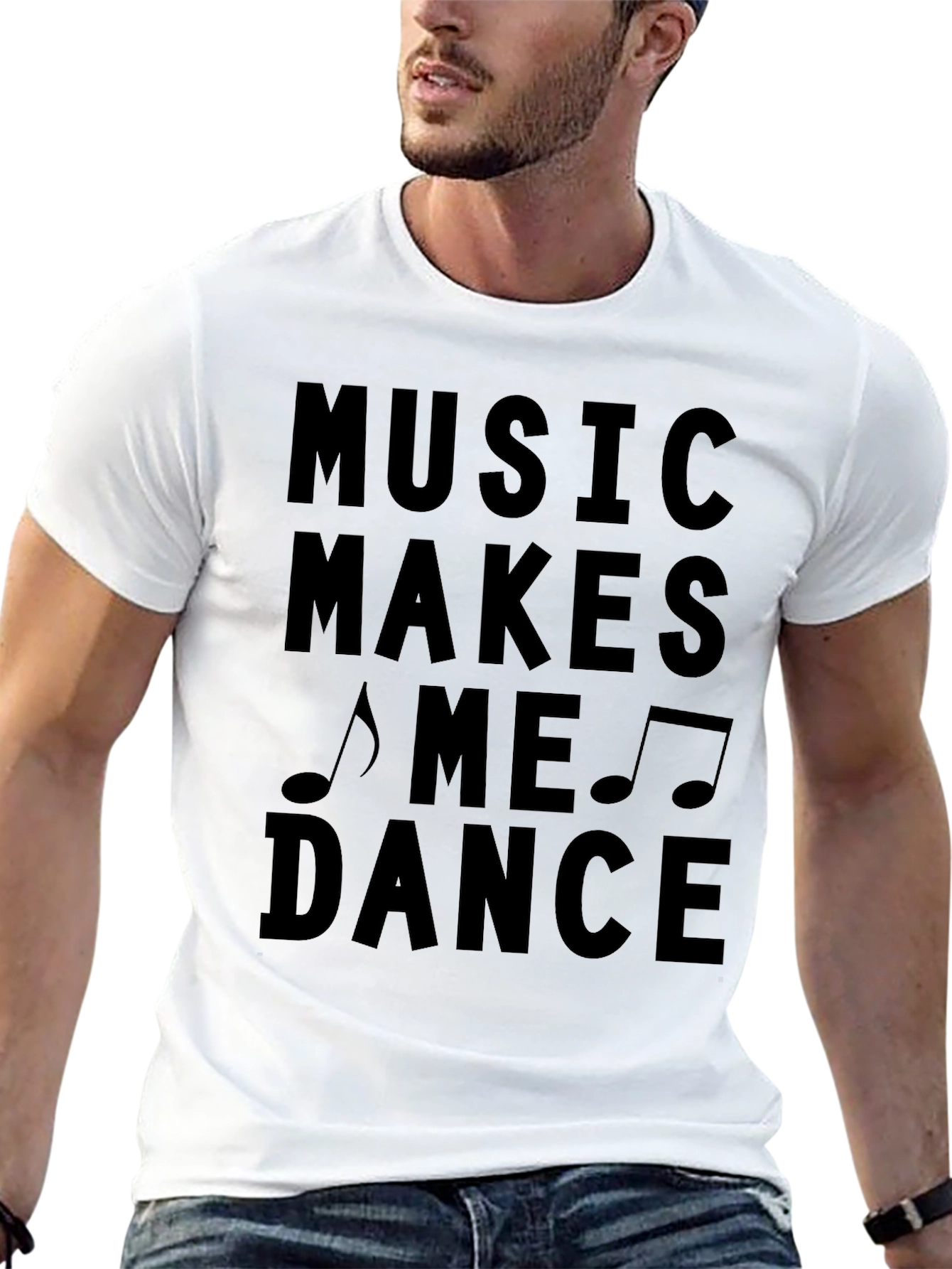 Music Makes Me Dance Graphic T-Shirt
