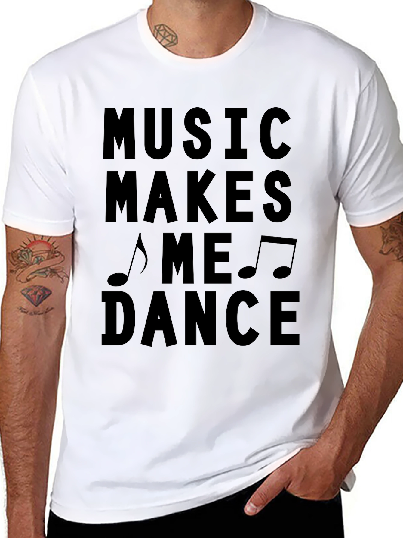 Music Makes Me Dance Graphic T-Shirt