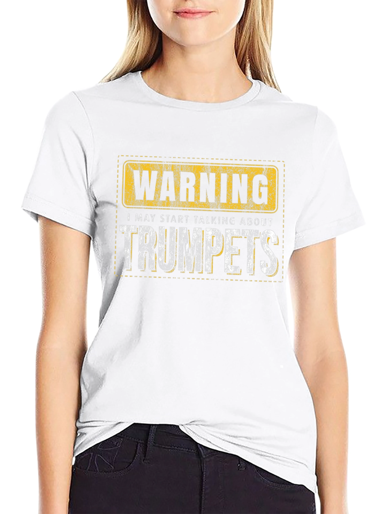 Warning Trumpets T-Shirt - Musician Humor Tee