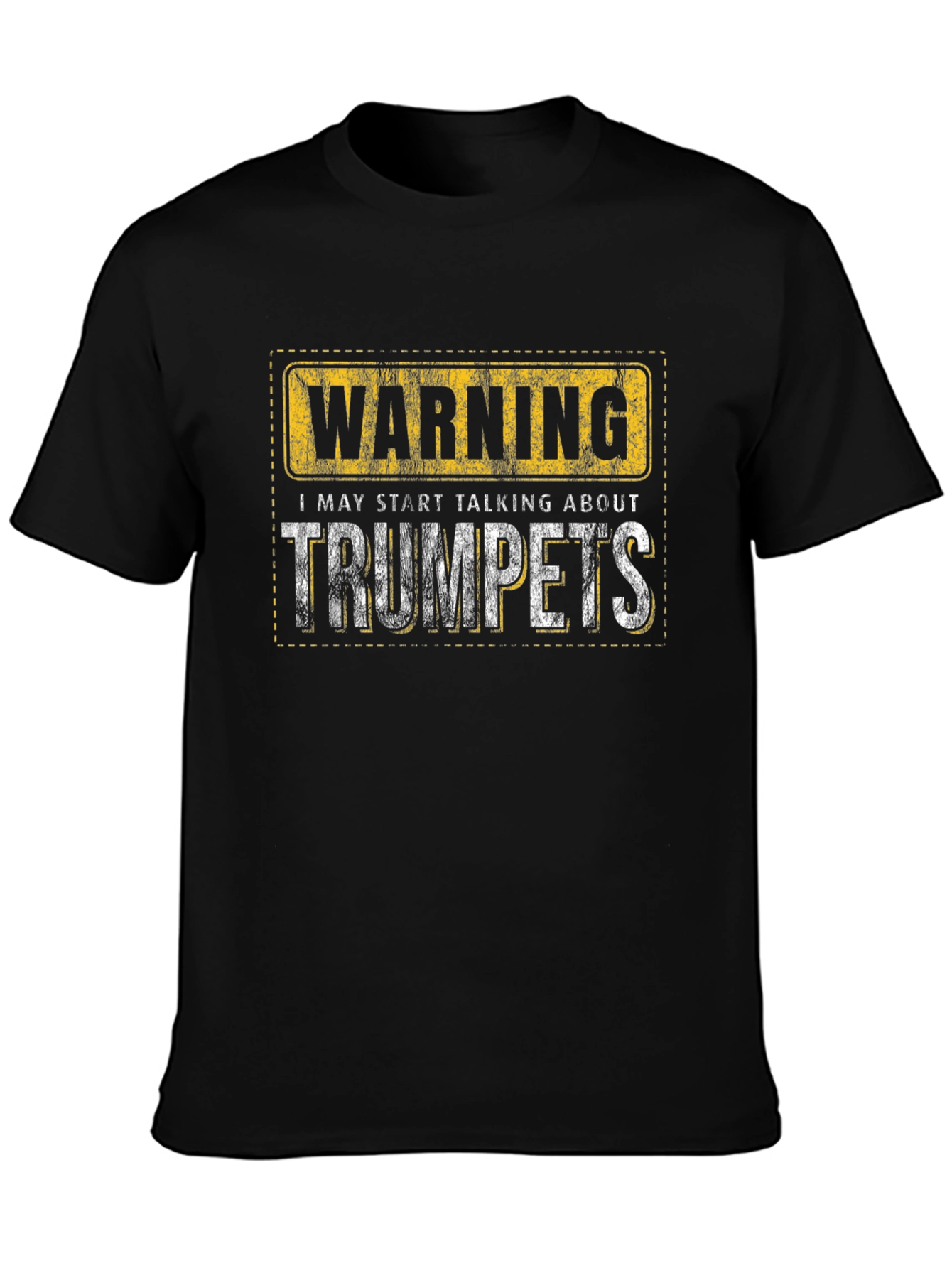 Warning Trumpets T-Shirt - Musician Humor Tee