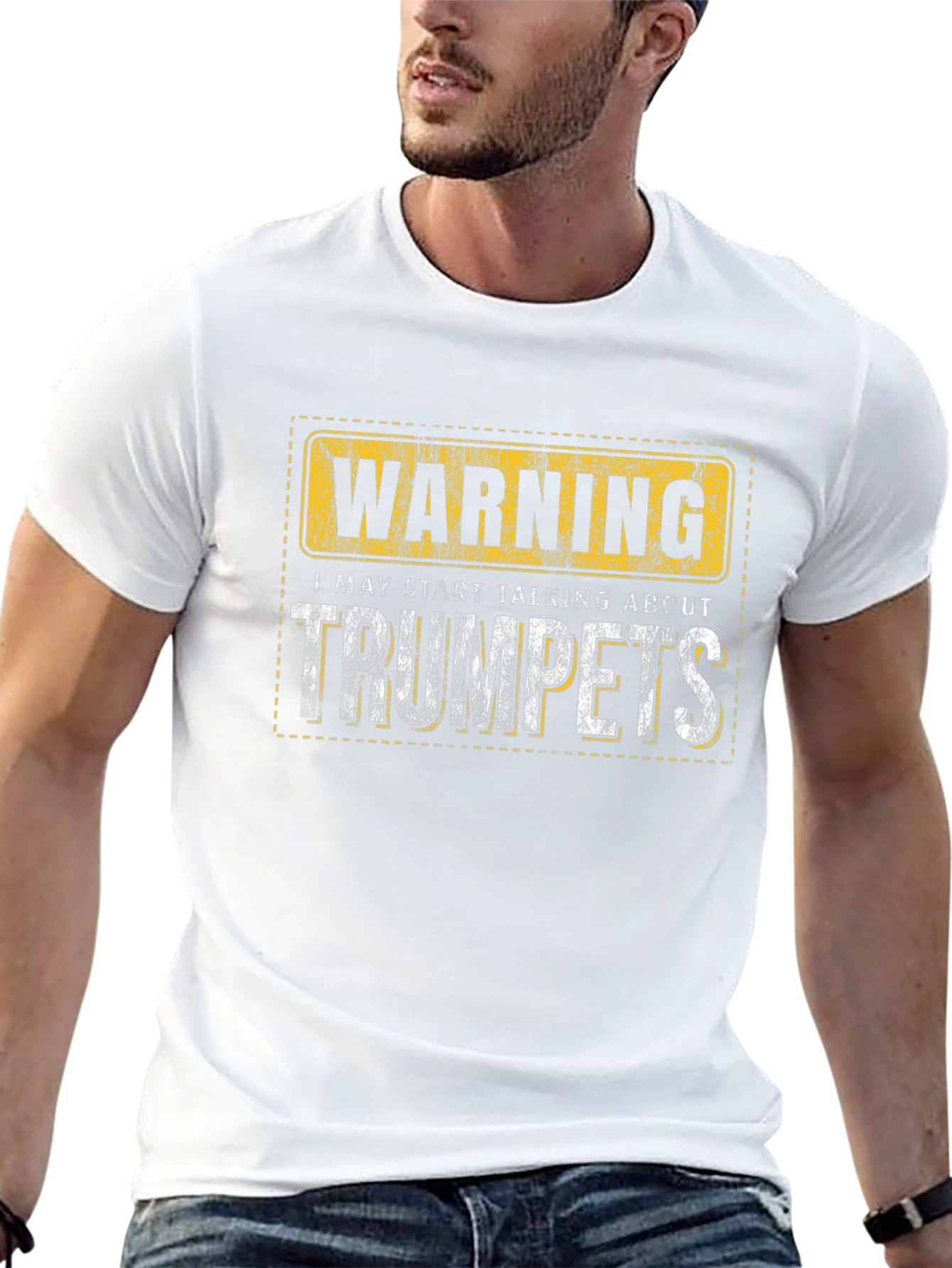 Warning Trumpets T-Shirt - Musician Humor Tee