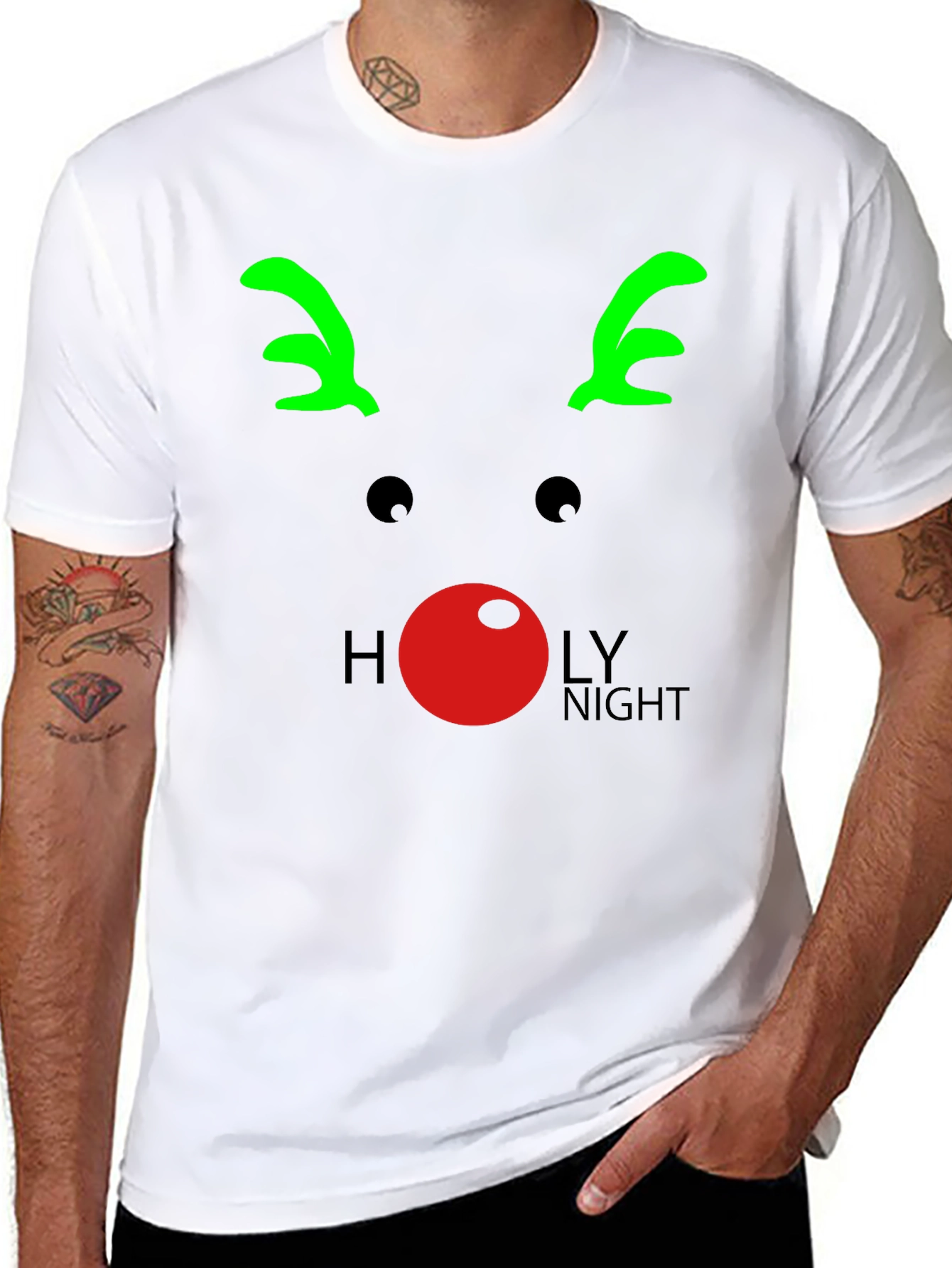 Reindeer Holy Night T-Shirt