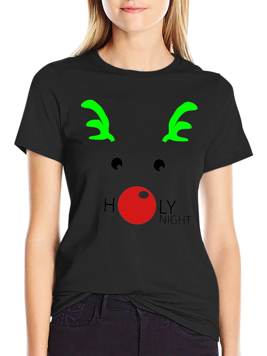 Reindeer Holy Night T-Shirt